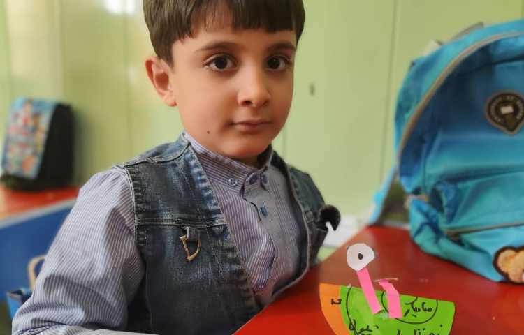 فعالیت فارسی: کاردستی حلزون (تثبیت ح) 4