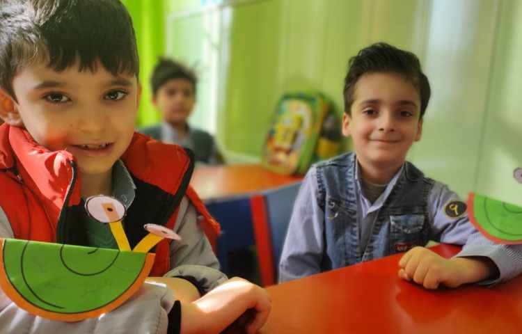 فعالیت فارسی: کاردستی حلزون (تثبیت ح) 5