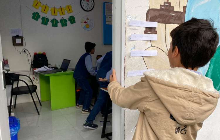 فعالیت مربوط به running dictation جهت تمرین دیکته و spelling 2