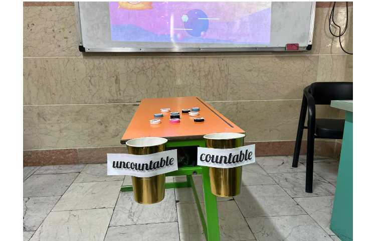 فعالیت مرور لغات مرتبط با countable و uncountable 1