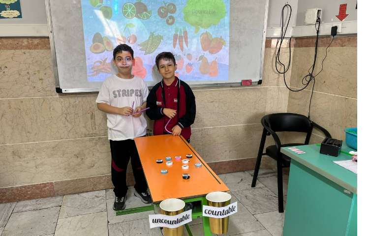 فعالیت مرور لغات مرتبط با countable و uncountable