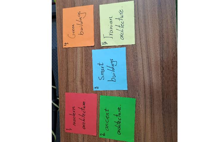 فعالیت "مسیر بادکنی" برای مرور مطالب 8