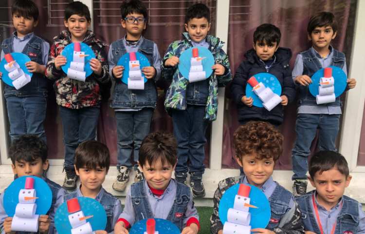 فعالیت مناسبتی:درست کردن آدم برفی 3