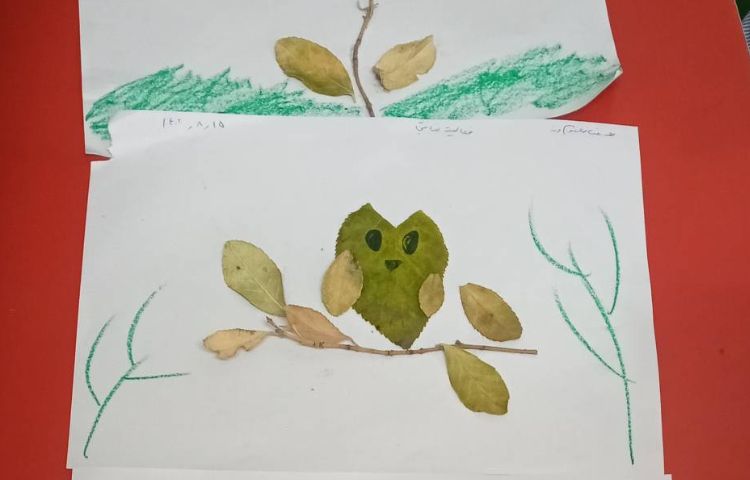 فعالیت مناسبتی بوسیله‌ی برگ کاردستی انجام دادند 6