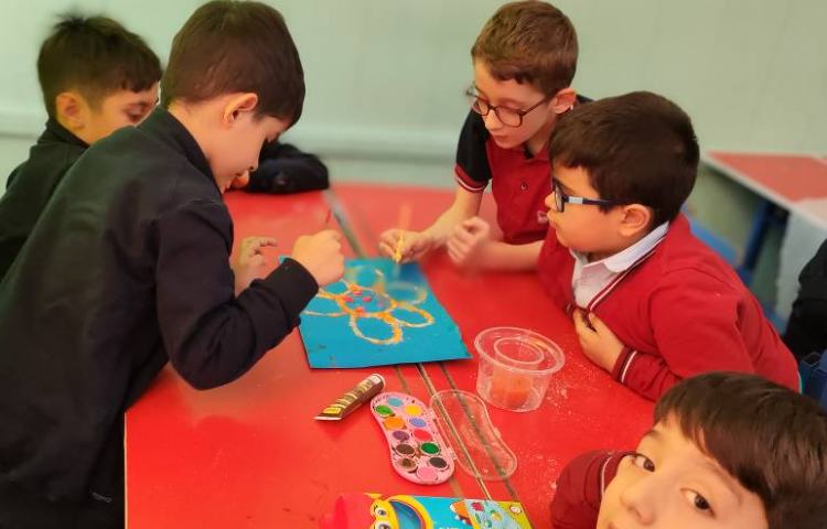 فعالیت نقاشی نمکی 2