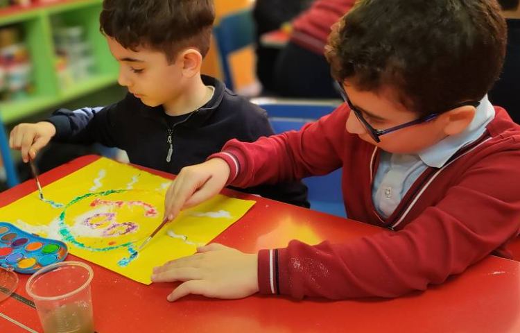 فعالیت نقاشی نمکی 3