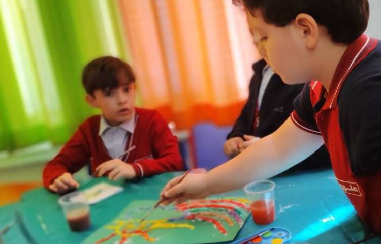 فعالیت نقاشی نمکی 5