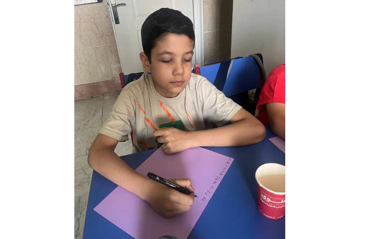 فعالیت cut and count نوشتن حروف انگلیسی و جملات کوتاه 5