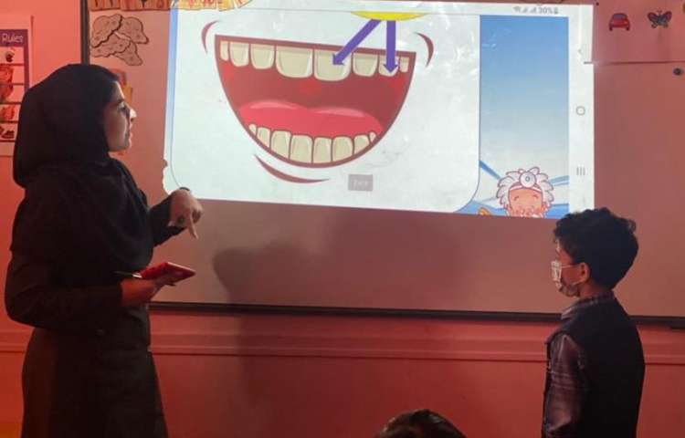 فعالیت های زبانی شاد روز بدون کیف دانش آموزان پیش دبستان علوی 2