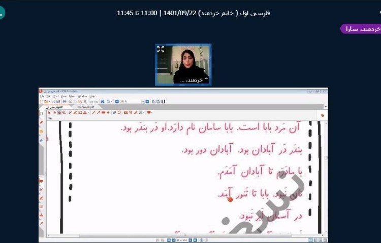 :فعالیت های کلاس های آنلاین پسران پر انرژی علوی 10