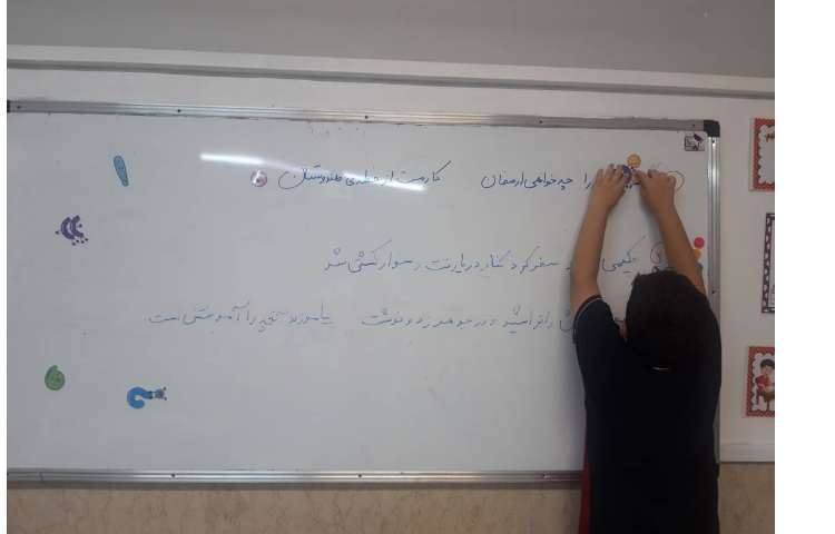 فعالیت پایگاه تابستانی اولین کلاس موضوع آشنایی با جمله