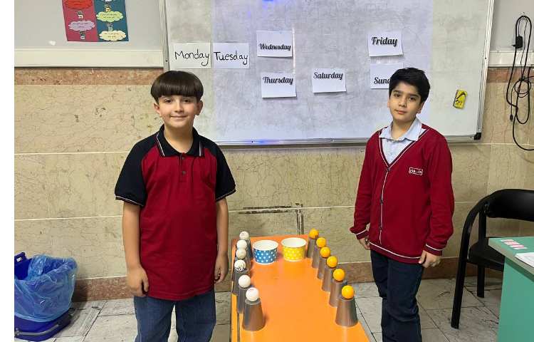 فعالیت کلاسی جهت مرور لغات مربوط به روزهای هفته 2