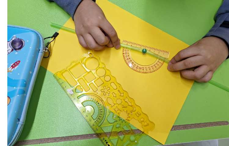 فعالیت گروهی ریاضی - بدست آوردن زاویه ها 3