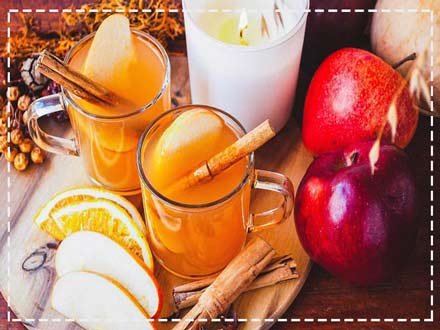 طرز تهیه آب سیب و دارچین