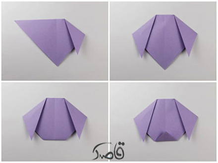 ساخت صورت اوریگامی سگ ساده