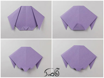 درست کردن فک اوریگامی سگ ساده