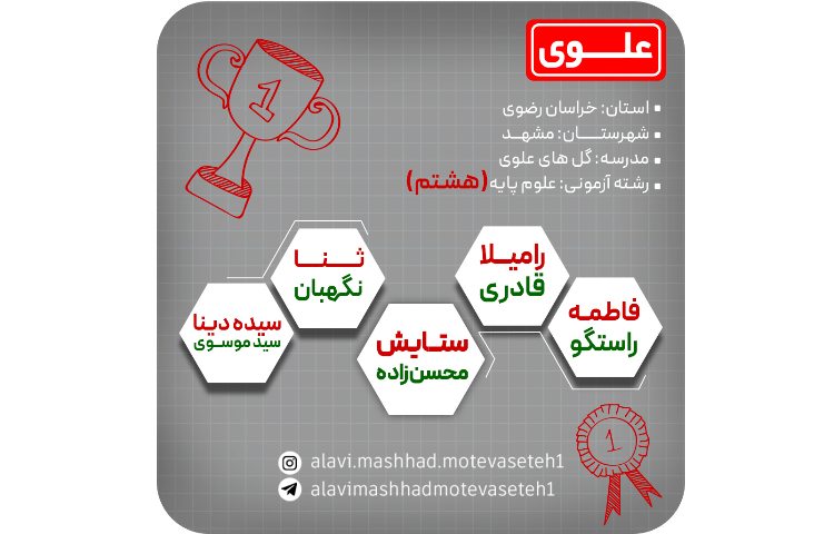 قبول شدگان المپیاد مرحله 17 پایا 5
