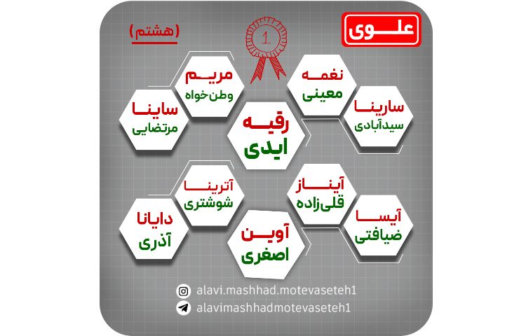 قبول شدگان المپیاد مرحله 17 پایا 6