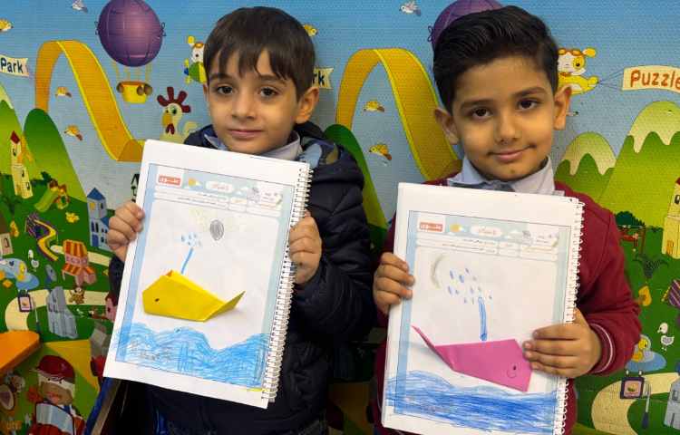 ماهرشو:اوریگامی نهنگ(جهت تثبیت یادگیری نشانه‌ی «ن») 2