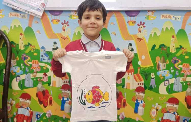 ماهرشو:چاپ و رنگ‌آمیزی تنگ ماهی روی لباس 1