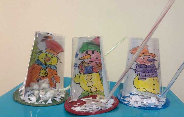 ماهرشو :برای تثبیت یادگیری نشانه (ف) آدم برفی و برف درست کردیم . 6