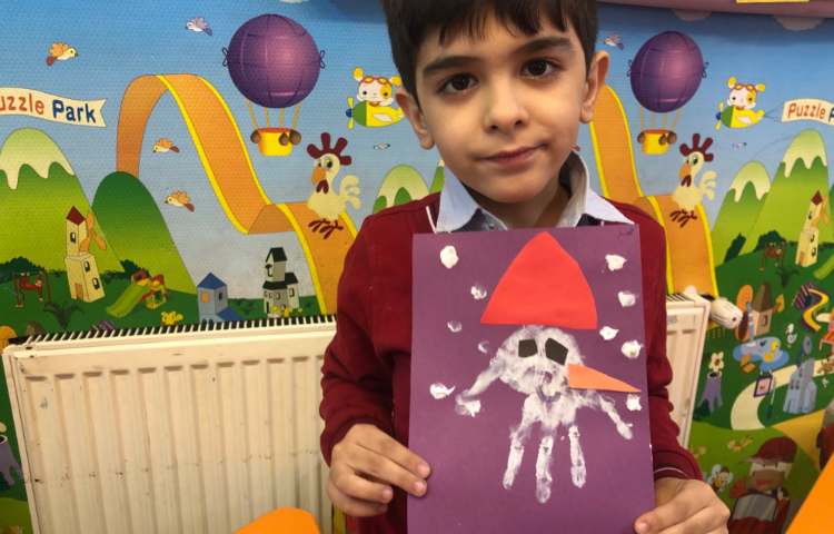 ماهرشو: چاپ با دست و درست کردن آدم‌برفی 3