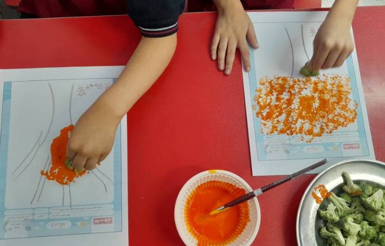 ماهر شو چاپ با گل کلم 2