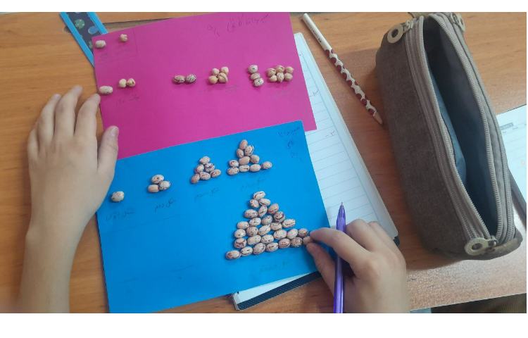 مبحث: یادآوری الگوها و تدریس الگوهای مربعی و مثلثی 4