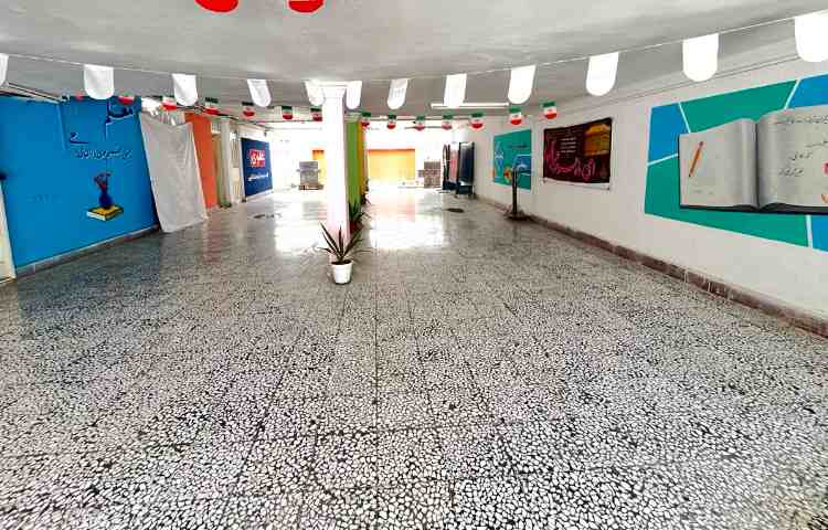 حیاط متوسطه اول دخترانه علوی گرگان