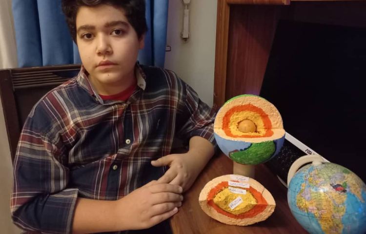 مدل سازی لایه های زمین، فعالیت درس 4 علوم 3