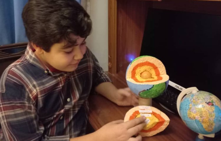 مدل سازی لایه های زمین، فعالیت درس 4 علوم 4