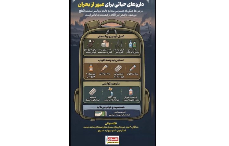 مدیریت بیماری و داروهای حیاتی در شرایط بحران