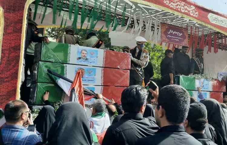 مراسم تشییع شهدا 1