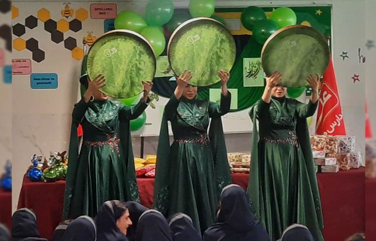 مراسم جشن نیمه شعبان و اهدای جوایز دانش آموزان برتر نیمسال اول تحصیلی 2