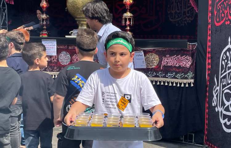 : مراسم عزاداری دانش آموزان علوی 16