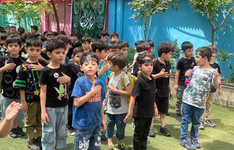 : مراسم عزاداری دانش آموزان علوی 25