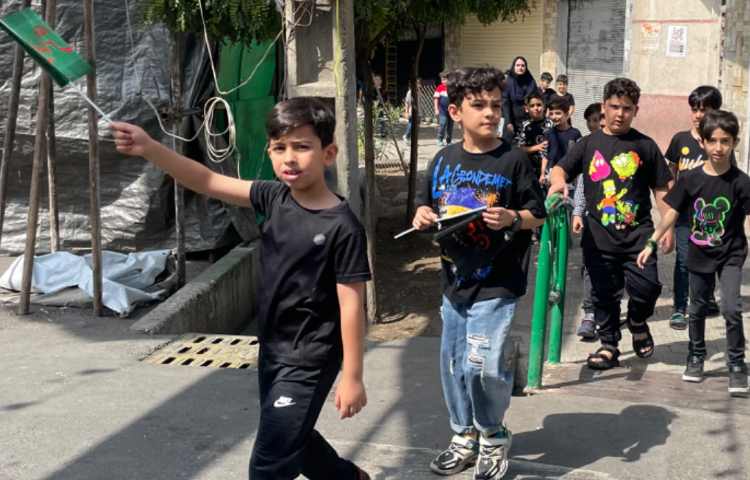 : مراسم عزاداری دانش آموزان علوی 5