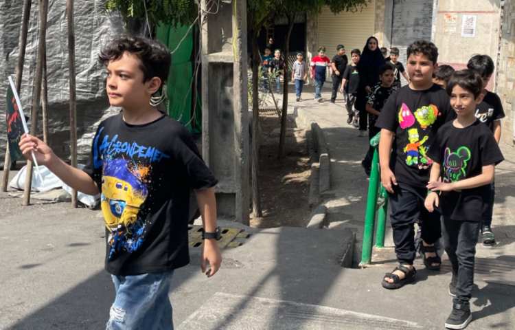: مراسم عزاداری دانش آموزان علوی 6