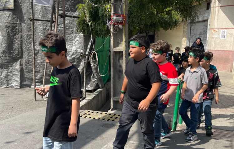 : مراسم عزاداری دانش آموزان علوی 7