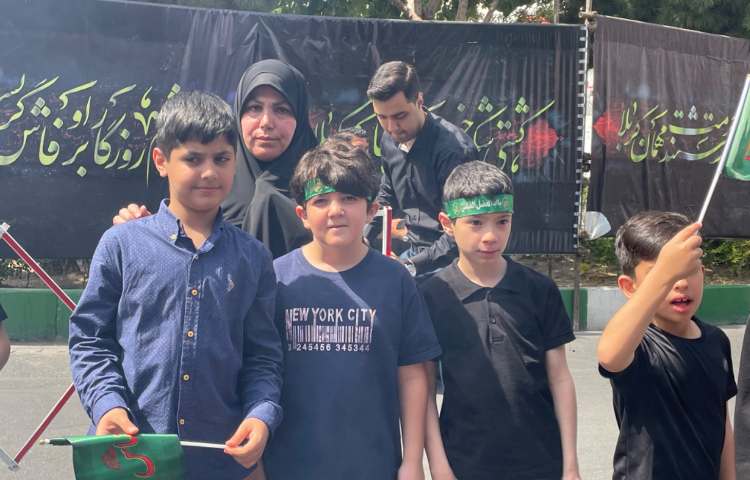 : مراسم عزاداری دانش آموزان علوی 9