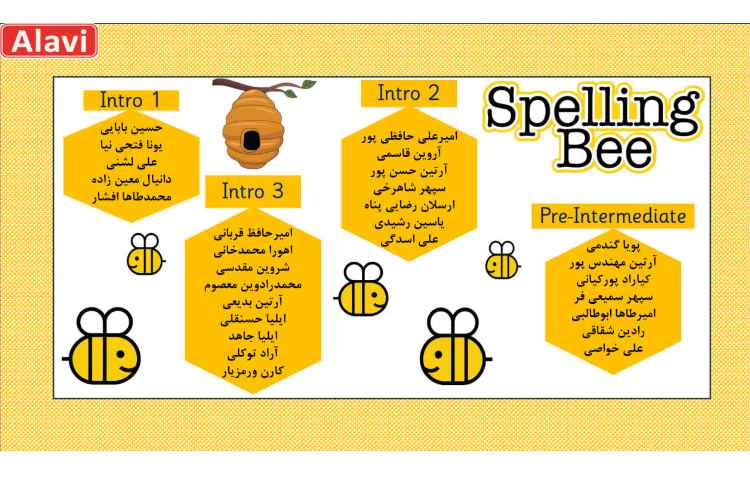 مرحله اول مسابقات Spelling Bee 11