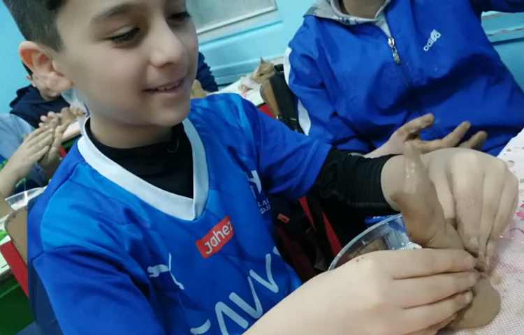 مرحله اول کار با سفال 5