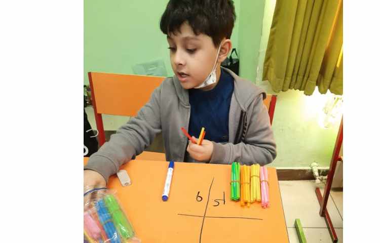 مرور اعداد. درست کردن یکی و ده تایی با نی ها 3