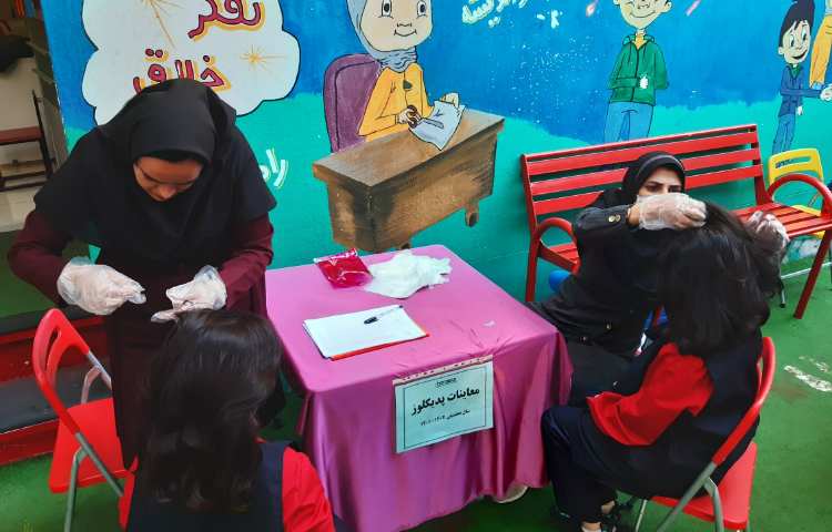 معاینات فصلی پدیکلوز دانش آموزان 6