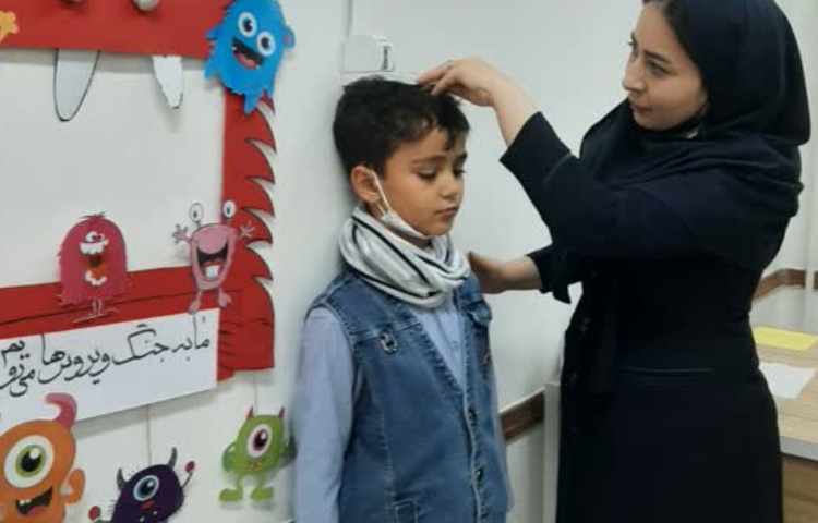 معاینه چشم،قد ووزن دانش آموزان 3