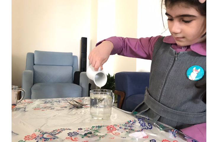 مفاهیم علوم:آزمایش سبک و سنگین و حلال و حل شونده در کلاس آنلاین 1