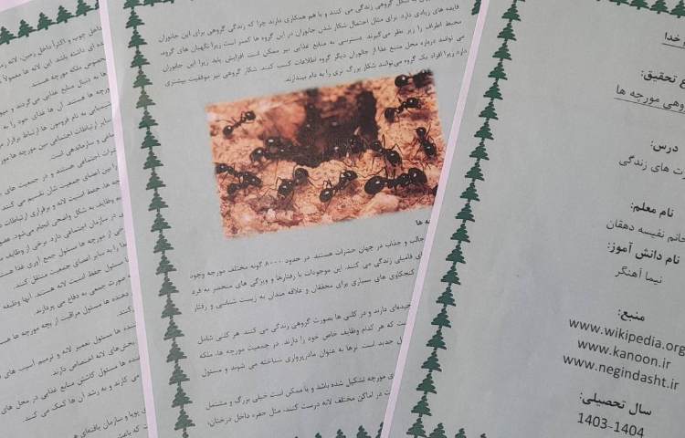 مهارت های زندگی درس زندگی گروهی و تحقیق زندگی حیوانات 1