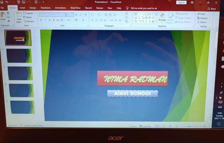 نحوه افزودن تکست باکس و ورد آرت در نرم افزار پاورپوینت 4