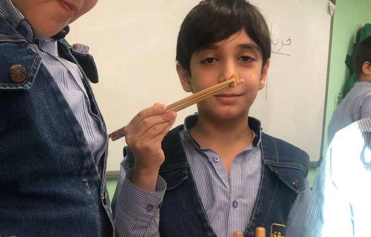 نحوه کار با چاپستیک(کلاس اتیکت) 5