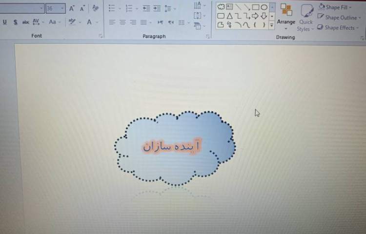 نحوه کشیدن اشکال هندسی در نرم افزار پاورپوینت 1